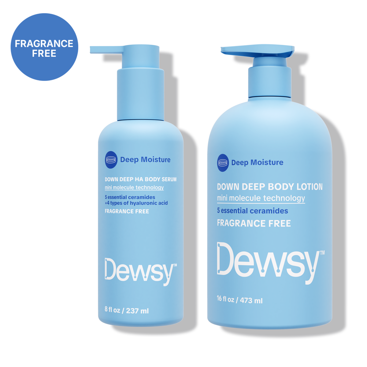 Down Deep Body Care Bundle · Body Serum and Body Lotion