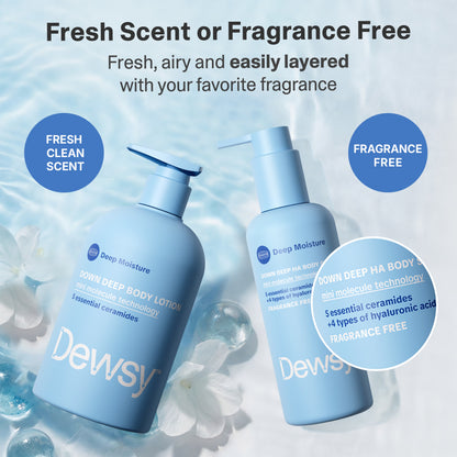 Down Deep Body Care Bundle · Body Serum and Body Lotion